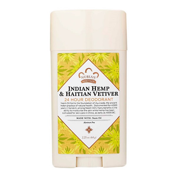 Nubian Heritage Deodorant Bar - Indian Hemp & Haitian Vetiver (2.25oz)