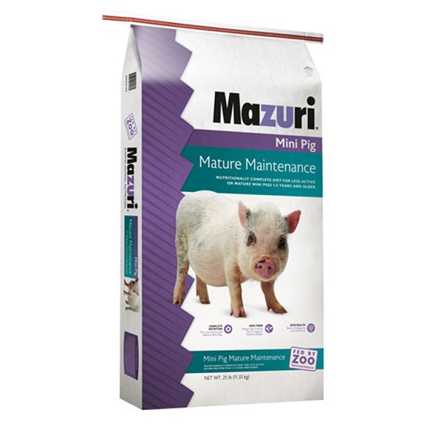 Mazuri Mini Pig Mature Maintenance Pig Food - 25lb