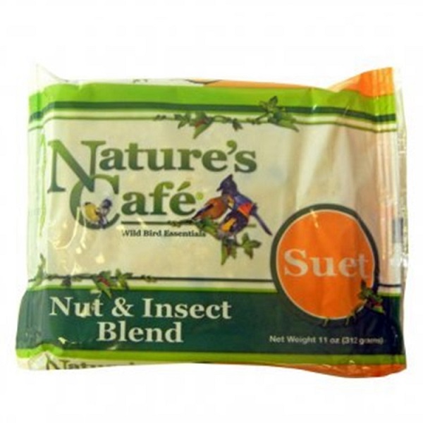 Nature's Café Nut & Insect Blend Wild Bird Suet - 11oz