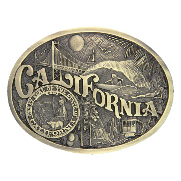 California State Heritage Attitude Belt Buckle