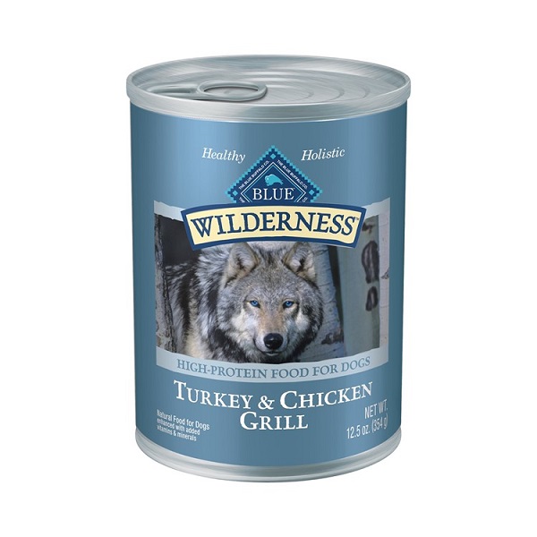 Blue Buffalo Wilderness Turkey & Chicken Recipe Canned Dog Food - 12.5oz