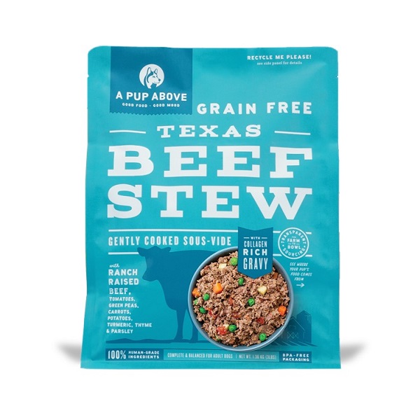 A Pup Above Texas Beef Stew Sous Vide Dog Food - 3lb