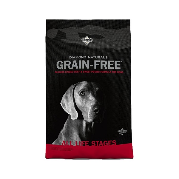 Diamond Naturals Grain-Free Beef & Sweet Potato Formula Dog Food - 28lb