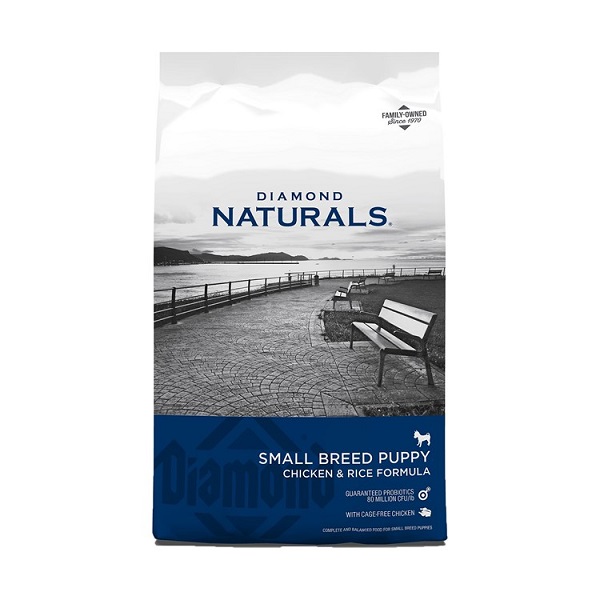 Diamond Naturals Chicken & Rice Formula Small Breed Puppy Food - 18lb