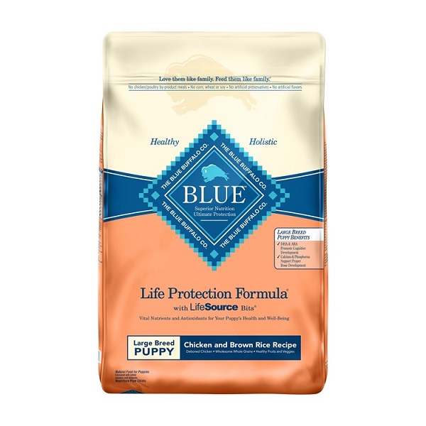 Blue Buffalo Chicken & Brown Rice Recipe Large Breed Puppy Food - 30lb