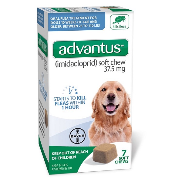 Advantus Flea Oral Treatment Soft Chews for Dogs - 7ct (23-110lbs)