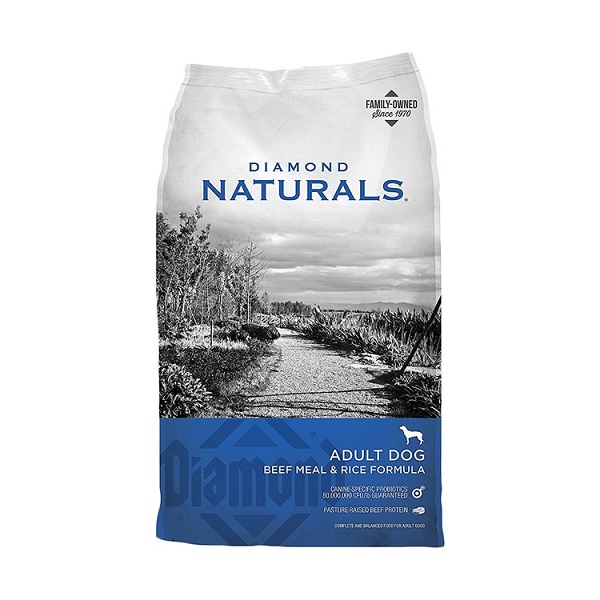 Diamond Naturals Beef & Rice Formula Adult Dog Food - 40lb