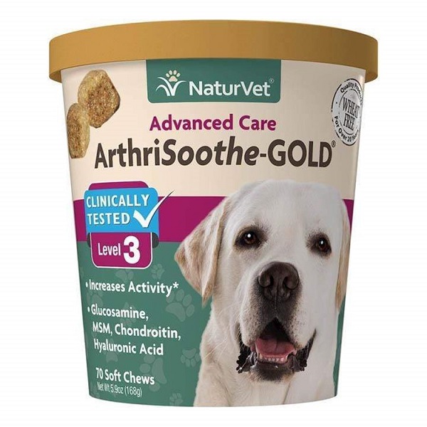 NaturVet ArthriSoothe Gold Level 3 Dog & Cat Soft Chews - 70ct