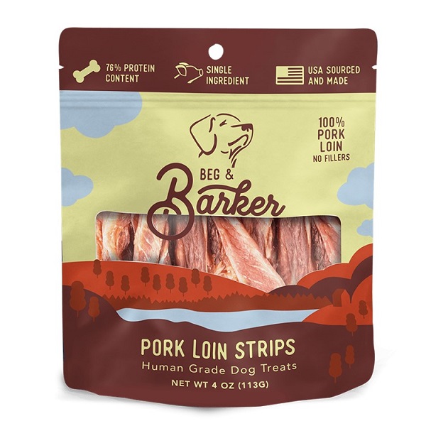 Beg & Barker Pork Loin Strips Dog Treats - 4oz