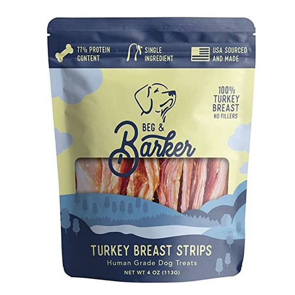 Beg & Barker Turkey Breast Strips Dog Treats - 4oz