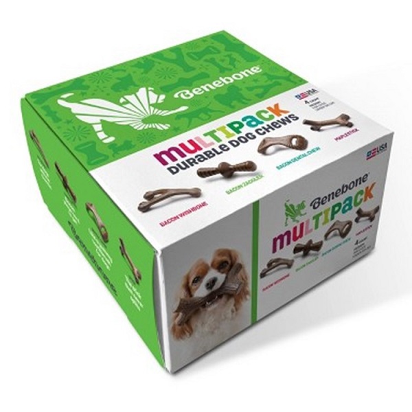 Benebone Holiday Multipack Durable Dog Chews - 4pk