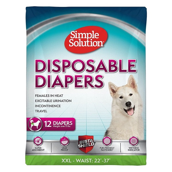 Simple Solution Disposable Female Dog Diapers - XXL (12pk)