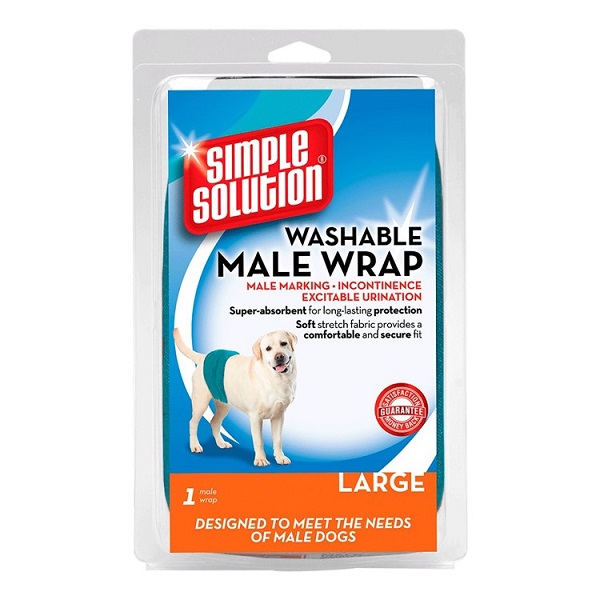 Simple Solution Washable Male Dog Diaper - Large