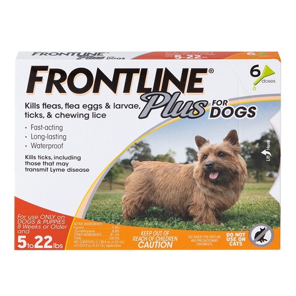 Frontline Plus Flea & Tick Spot Treatment for Small Dogs (5-22 lbs)