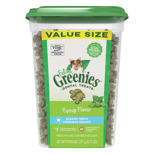 Greenies Feline Catnip Flavor Adult Dental Cat Treats - 9.75oz