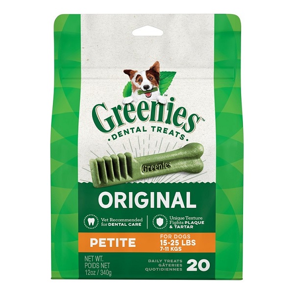 Greenies Original Petite Dental Dog Treats - 20ct (12oz)