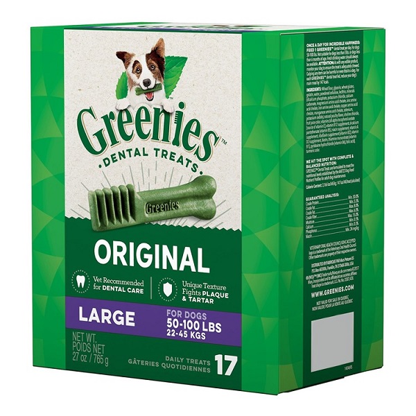Greenies Original Large Dental Dog Treats - 17ct (27oz)