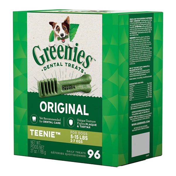Greenies Original Teenie Dental Dog Treats - 96ct (27oz)