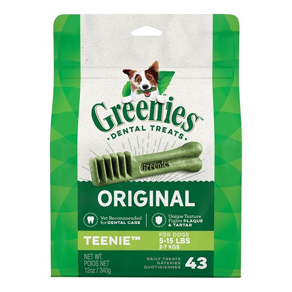 Greenies Original Teenie Dental Dog Treats - 43ct (12oz)