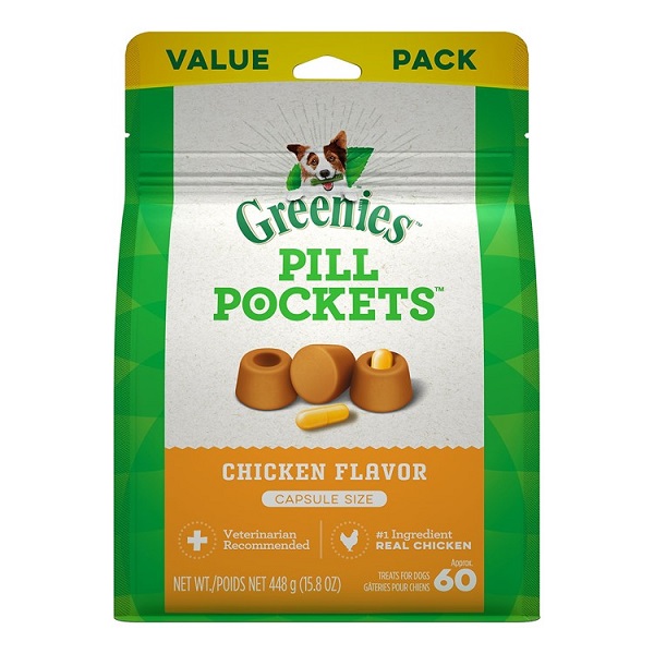 Greenies Pill Pockets Chicken Flavor Dog Treats (Capsule) - 15.8oz