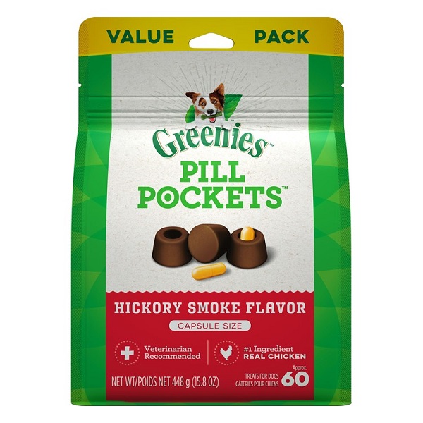 Greenies Pill Pockets Hickory Smoke Flavor Dog Treats (Capsule) - 15.8oz