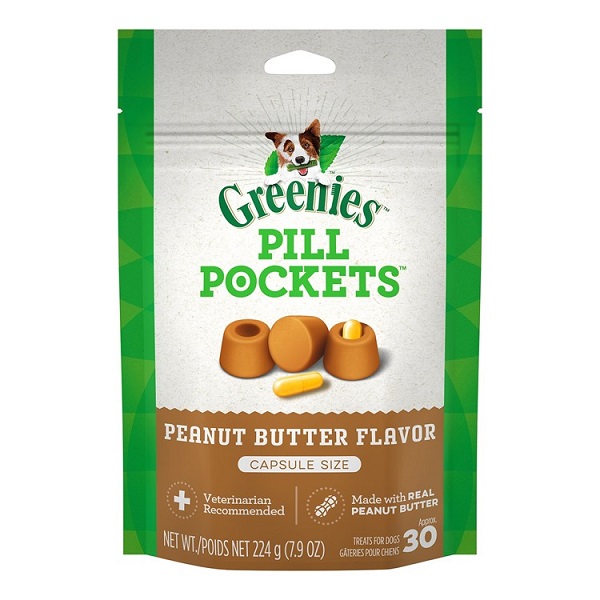 Greenies Pill Pockets Peanut Butter Flavor Dog Treats (Capsule) - 7.9oz