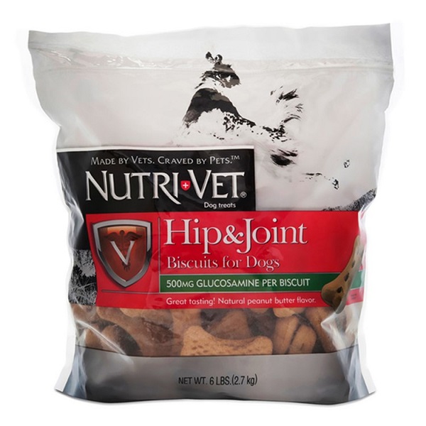 Nutri-Vet Hip & Joint Peanut Butter Flavor Dog Biscuits - Large (6lb)