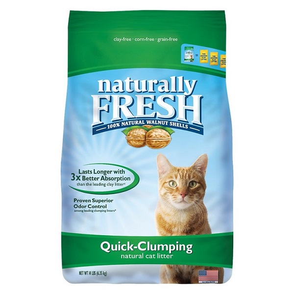 Naturally Fresh Unscented Clumping Walnut Cat Litter - 14lb