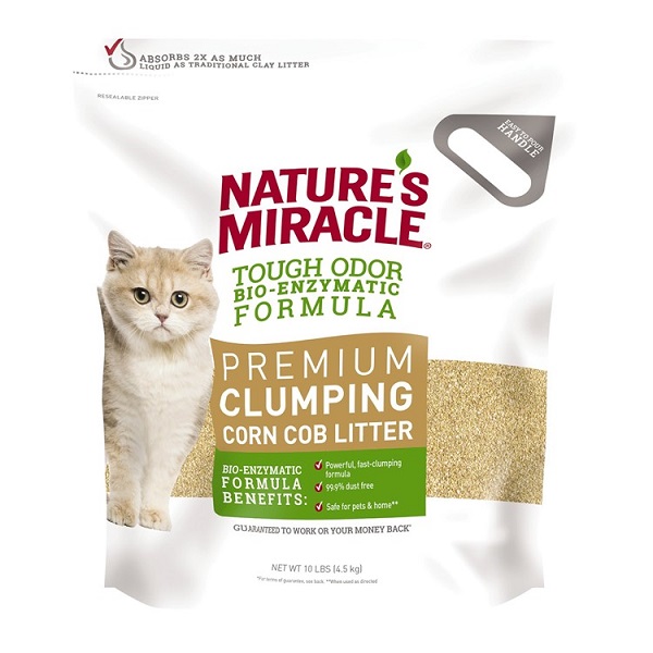 Nature's Miracle Premium Scented Clumping Corn Cat Litter - 10lb