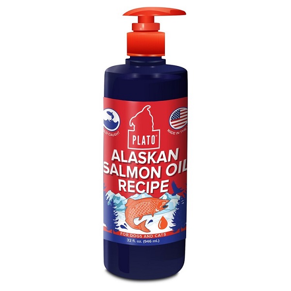 Plato Wild Alaskan Salmon Oil Dog & Cat Supplement - 32oz