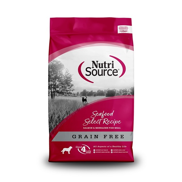 NutriSource Seafood Select Salmon & Fish Meal Grain Free Dog Food - 30lb