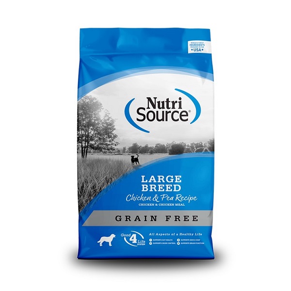 NutriSource Chicken & Chicken Meal Recipe Grain Free Large Breed Dog Food - 30lb