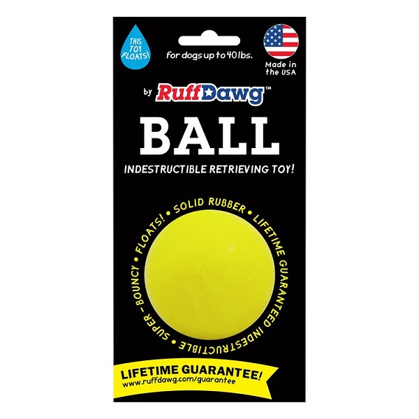 Ruff Dawg BALL Indestructible Dog Retrieving Toy - Assorted