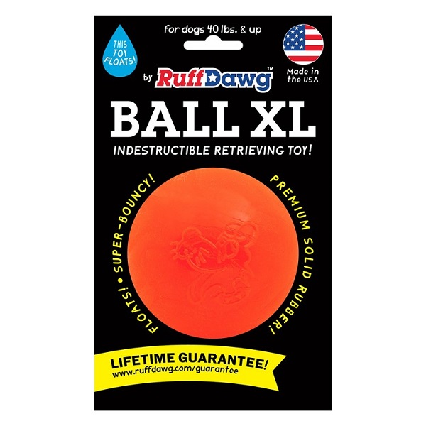 Ruff Dawg BALL XL Indestructible Dog Retrieving Toy - Assorted