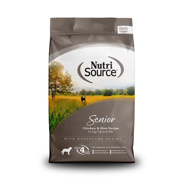 NutriSource Chicken & Rice Senior Dog Food - 30lb