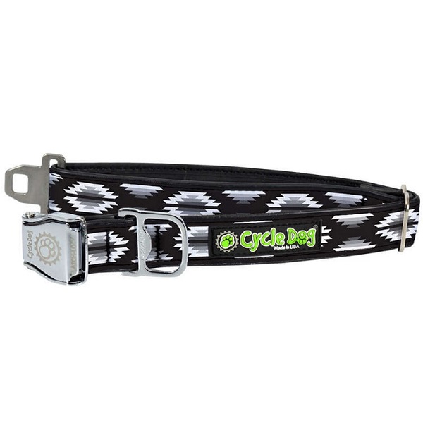 Earth Friendly Cycle Dog Metal Buckle Dog Collar