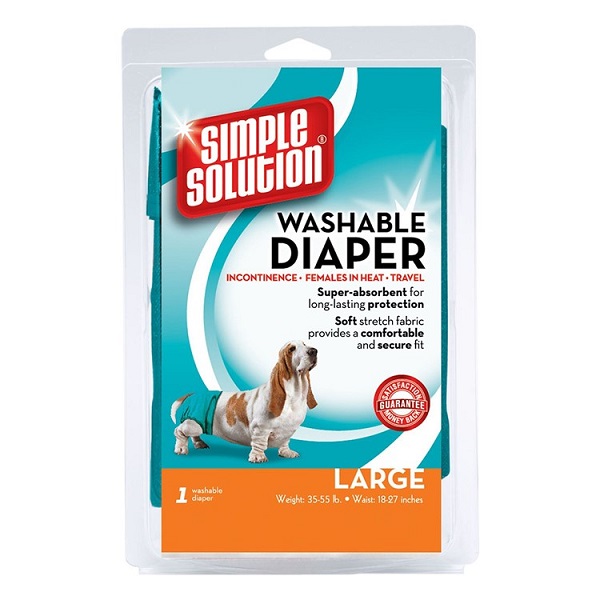 Simple Solution Washable Female Dog Diaper - Large