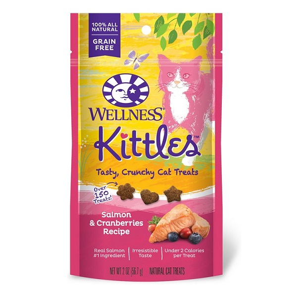 Wellness Kittles Salmon & Cranberries Recipe Crunchy Cat Treats - 2oz