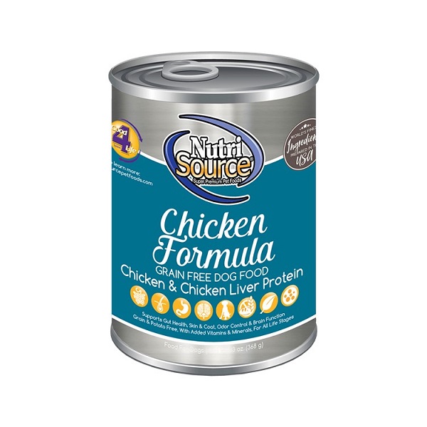 NutriSource Prairie Select Chicken Recipe Grain Free Wet Dog Food - 13oz