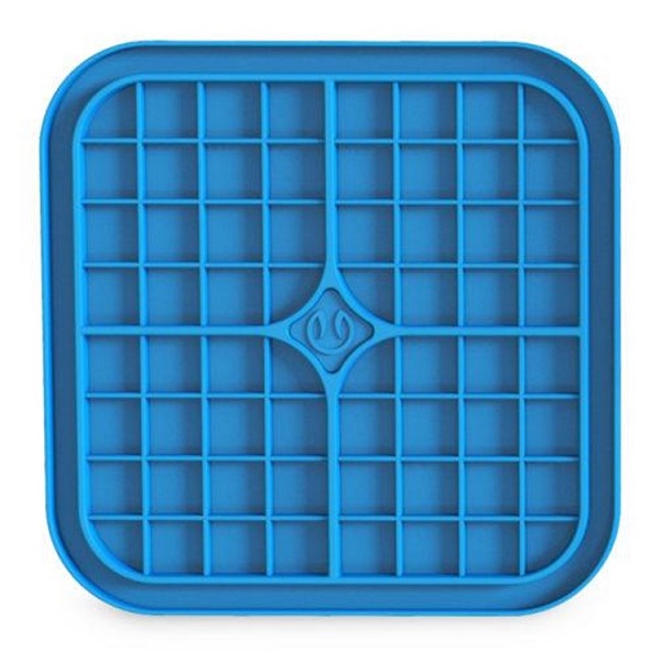 Pet Zone Boredom Busters Delight Slow Feeder Licking Mat - Blue