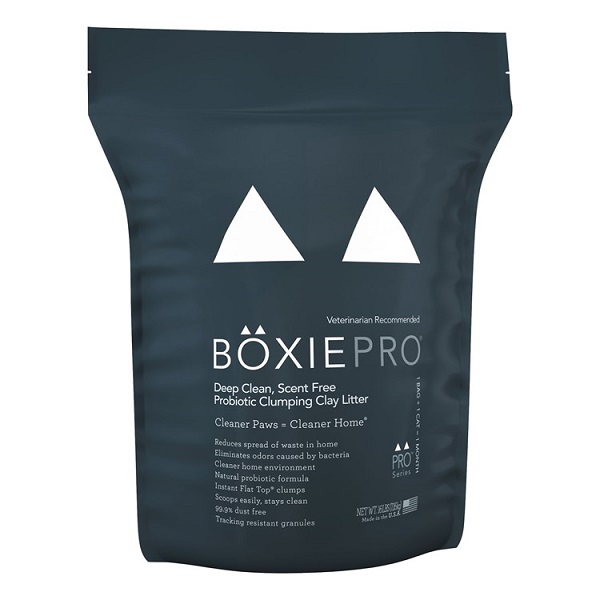 BoxiePro Deep Clean Unscented Clumping Clay Cat Litter - 16lb