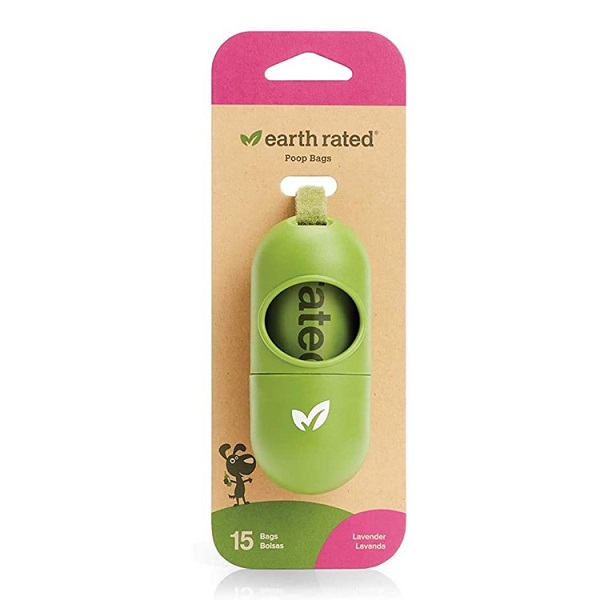 Earth Rated Leash Dispenser & Scented Poop Bags - 15ct