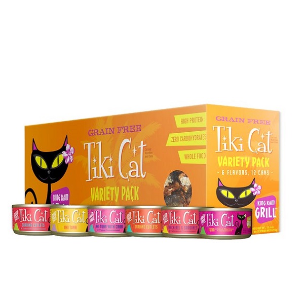 Tiki Cat Grill Variety Pack Wet Cat Food  - 12 Cans (2.8oz)