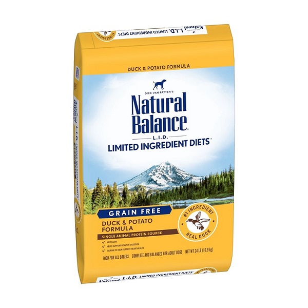 Natural Balance Limited Ingredient Diets Duck & Potato Formula Dry Dog Food - 24lb