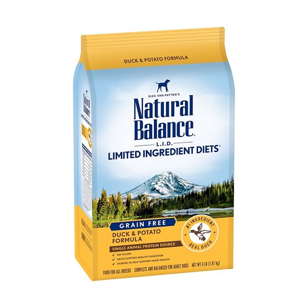 Natural Balance Limited Ingredient Diets Duck & Potato Formula Dry Dog Food - 4lb