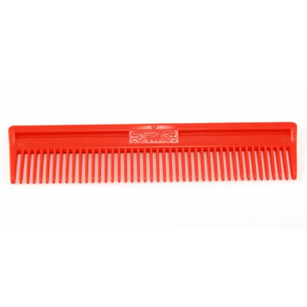 Partrade Plastic Mane & Tail Comb - Red (9")