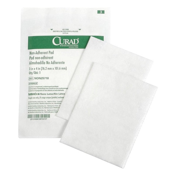 Medline Curad Sterile Non-Adherent Pad (3" x 4")