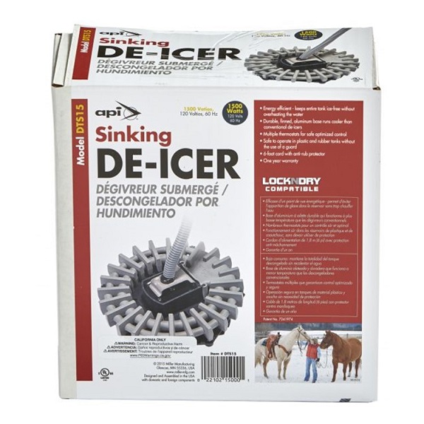 Miller MFG Cast Aluminum Sinking De-Icer (1500 Watts)