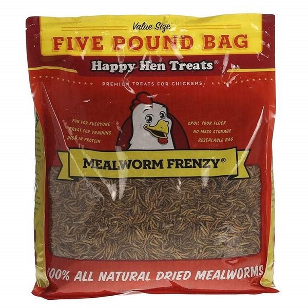 Happy Hen Dried Mealworm Frenzy Chicken Treats - 5lb