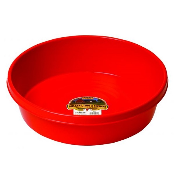 Miller MFG Duraflex Little Giant Plastic Utility Pan - Red (3 Gallon)